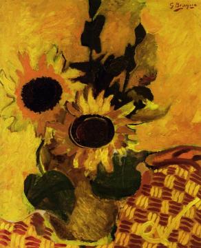 Sunflowers Artwork by Georges Braque