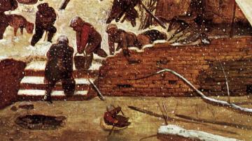 Adoration of the Kings in the Snow (detail) Artwork by Pieter Bruegel the Elder