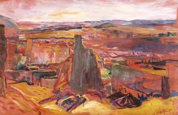 Landscape in South Morocco Artwork by Edy Legrand