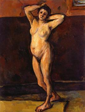 Nude Woman Standing Artwork by Paul Cezanne