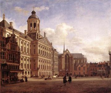 The New Town Hall in Amsterdam Artwork by Jan van der Heyden