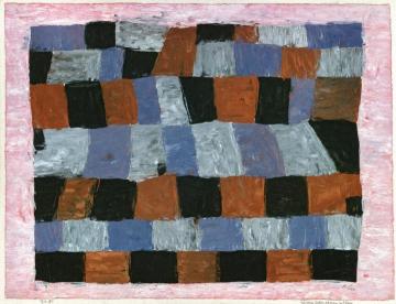 Rhythmical More Rigorous And Freer Artwork by Paul Klee