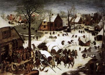 The Census at Bethlehem Artwork by Pieter Bruegel the Elder