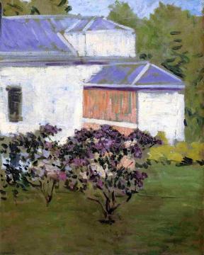 Yerres, Part of the South Facade of the 'Casin' Artwork by Gustave Caillebotte