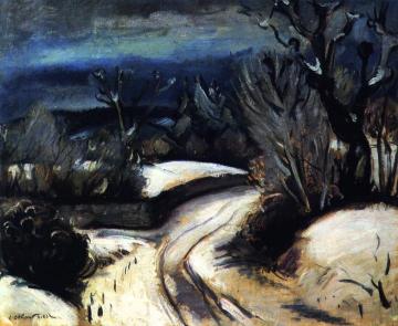 Snowy Landscape Artwork by Emile-othon Friesz