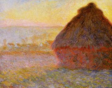 Grainstack at Sunset Artwork by Claude Oscar Monet