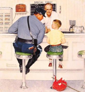 The Runaway Artwork by Norman Rockwell