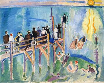 The Effect of Sunlight on the Water at Sainte-Adresse Artwork by Raoul Dufy