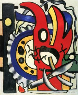 Composition with Knife Artwork by Fernand Léger
