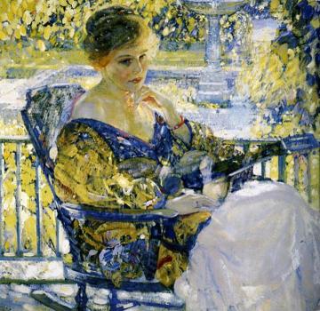 Girl With A Guitar Artwork by Richard Edward Miller