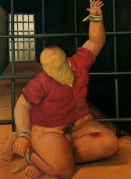 Abu Ghraib 43 - detail 1 Artwork by Fernando Botero