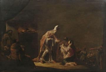 Presentation Of Jesus At The Temple Artwork by Leonaert Bramer