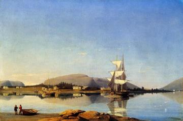 Entrance of Somes Sound from Southwest Harbor Artwork by Fitz Hugh Lane