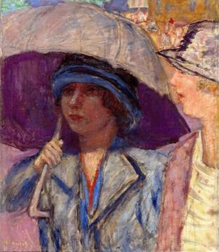 Woman with an Umbrella Artwork by Pierre Bonnard