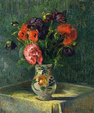 Still Life with Flowers Artwork by Armand Guillaumin