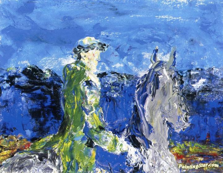 Ringed About With Stony Mountains Artwork by Jack Butler Yeats