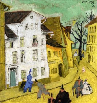 Town Artwork by Lyonel Feininger