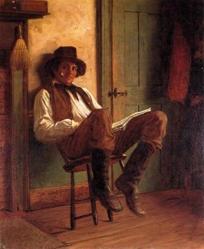 Sunday Morning Artwork by Eastman Johnson