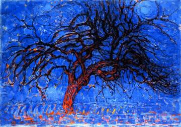Red Tree Artwork by Piet Mondrian