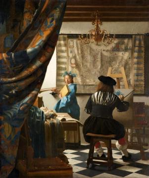 The Art Of Painting Artwork by Johannes Vermeer