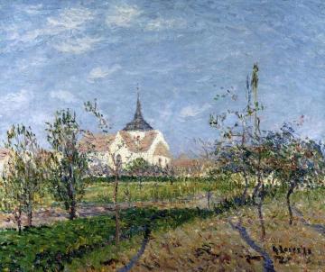 Church at Notre Dame at Vaudreuil Artwork by Gustave Loiseau