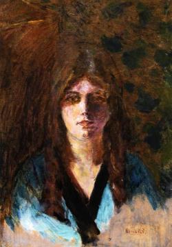 Woman's Head Artwork by Pierre Bonnard