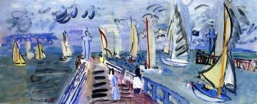 Regatta In The Rain Artwork by Raoul Dufy