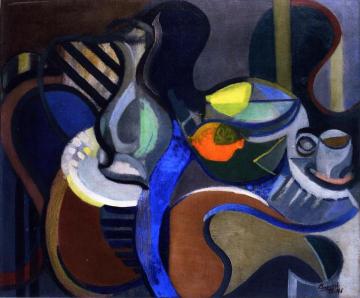 Still LIfe with a Lemon and an Orange Artwork by Youla (jules) Chapoval