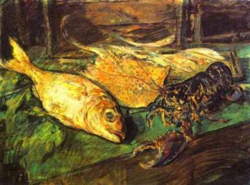 Still Life with Lobster Artwork by Constantin Alexeevich Korovin