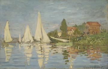 Regatta At Argenteuil Artwork by Claude Oscar Monet