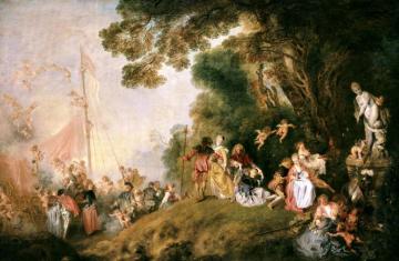 Embarkation For Cythera Artwork by Jean-Antoine Watteau