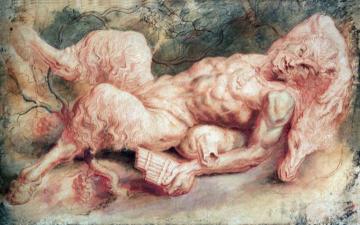 Pan Reclining Artwork by Peter Paul Rubens
