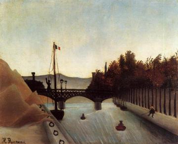 Footbridge at Passy Artwork by Henri Rousseau