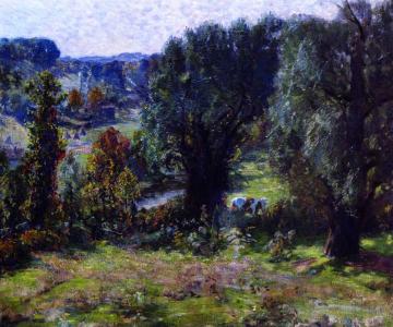 Summer Landscape Artwork by Roy C. Nuse