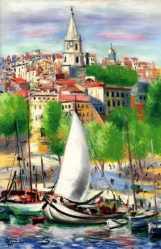 Marseille Artwork by Moise Kisling