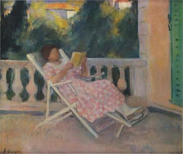 Lesson on the Terrace Artwork by Henri Lebasque