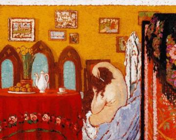 Woman Combing Her Hair Artwork by József Rippl-Rónai