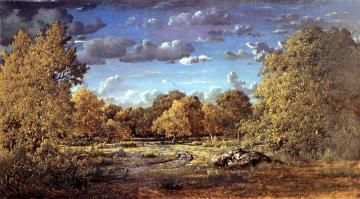 Glade Of The Reine Blanche In The Fontainebleau Forest Artwork by Théodore Rousseau
