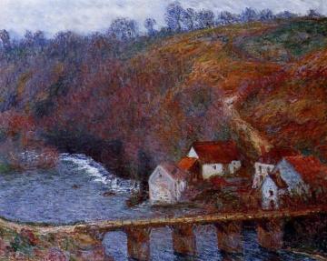 The Grande Creuse by the Bridge at Vervy Artwork by Claude Oscar Monet