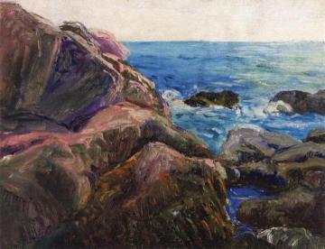 Bass Rocks Artwork by Milton Avery