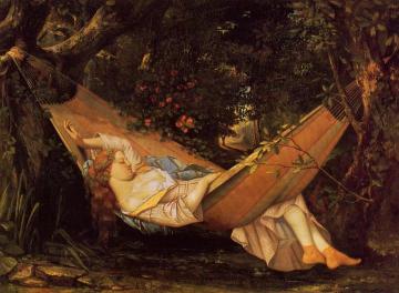 The Hammock Artwork by Gustave Courbet