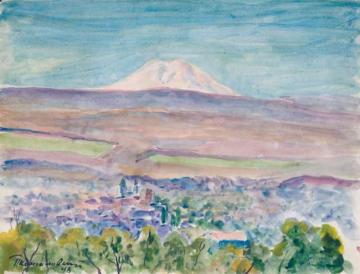 View of Elbrus Artwork by Pyotr Konchalovsky