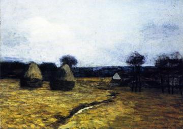 Autumn Haystacks Artwork by Edward Willis Redfield