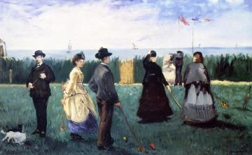 Croquet at Boulogne Artwork by Edouard Manet