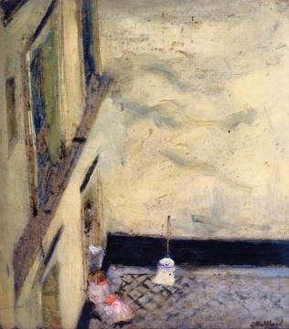Broom in the Yard at 346 Rue Saint-Honoré Artwork by Edouard Vuillard
