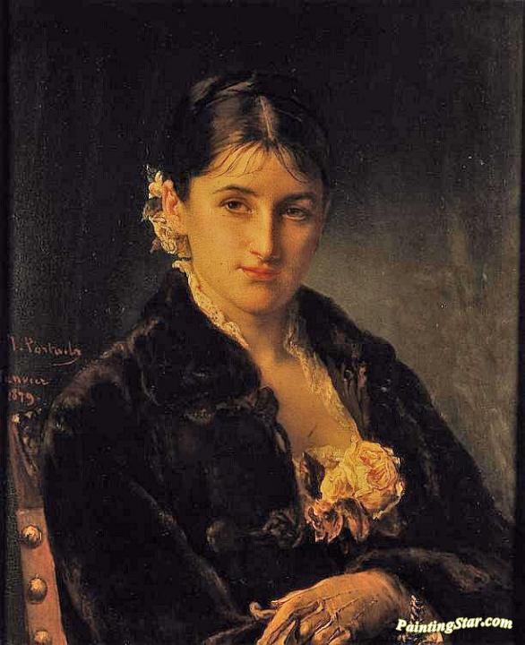 Portrait of a Lady Artwork by Jean-François Portaels