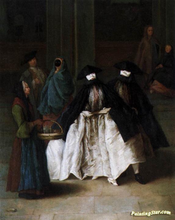 The Scent-Seller Artwork by Pietro Longhi