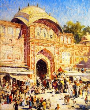 Entrance to the Maharaja's Palace Artwork by Colin Campbell Cooper