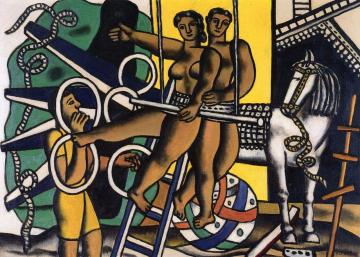 Composition with White Horse Artwork by Fernand Léger