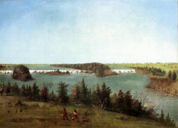 The Falls of St. Anthony Artwork by George Catlin